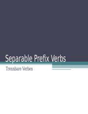 Separable Prefix Verbs.ppt