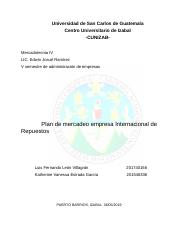 Copia de PLAN DE MERCADEO DE EMPRESA Internacional de REpuestos.docx