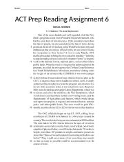 ACT Prep Reading Assignment 6.docx