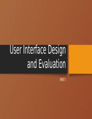 User Interface Design and Evaluation - Part 1.pptx
