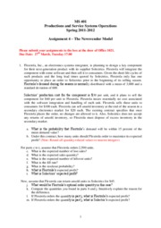 Assignment 4 - Newsvendor_Model