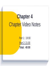 Chapter 4 - Video Notes - Review Packet-1.pptx
