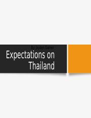 Expectations on Thailand (1).odp
