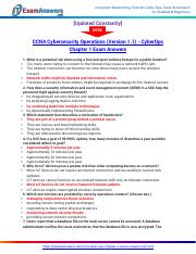 CCNA Cybersecurity Operations (Version 1.1) - CyberOps Chapter 1 Exam Answers.pdf