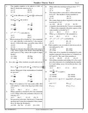 Number Theory test-1(tier-I).pdf
