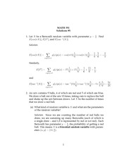 Bernoulli random variables- Homework