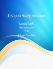 Prescription Privilige Presentation