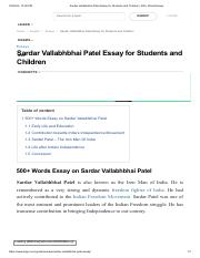 Sardar Vallabhbhai Patel Essay for Students and Children _ 500+ Words Essay.pdf
