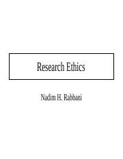 Research Ethics .ppt