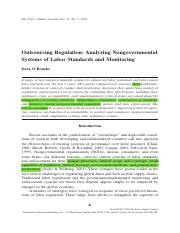 Outsourcing Regulation- Analyzing NongovernmentalSystems of Labor Standards and Monitoring.pdf