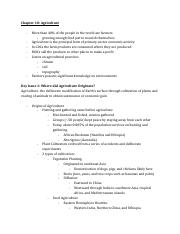 AP Human Geography - Chapter 10 Agriculture.pdf