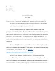 Annotated Bibliography Ramon Green.docx
