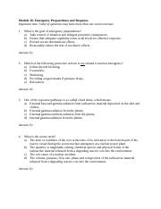 Module16 Emergency Preparedness and Response-QUESTIONS.docx