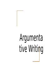 Antonio BARKER - Argumentative Writing 2023 Pre Writing .pptx