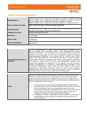 btec assignment brief template