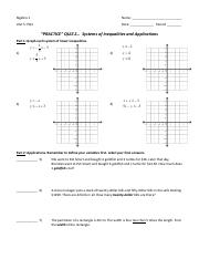 Algebra 1 - Unit 5 - PRACTICE - Quiz 2 - Systems - Ineq and Apps - 2017.pdf