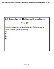 Skye Blau - 4.6 - Graphs of Rational Functions - n less than m - Student Copy.pdf