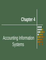 Chapter 4 Accounting Information Systems