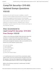 CompTIA Security+ SY0-601 Updated Dumps Questions V10.02 – Valid IT Exam Dumps Questions.pdf