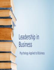 (11) PHL 3B Leadership in Business