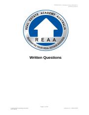 REAA - CPPREP4123 - Written Questions v1.0.docx