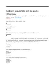 Midterm Examination in Inorganic Chemistry.docx
