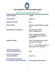 Physics 1A Final Exam 2019 Semester  (Edited) (with Formula Sheet).pdf