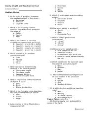 Student copy of Weight, Mass, Gravity Worksheet (1).docx