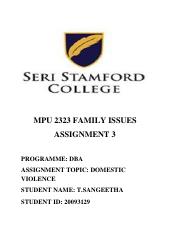 FAMILY ISSUES ASSIGNMENT 3 DOMESTIC VIOLENCE.pdf