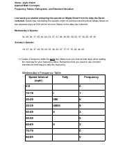 HW9-Frequency Tables, Histograms, and Standard Deviation..pdf
