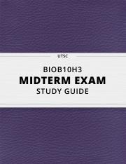 BIOB10 Midterm Review Notes .pdf - UTSC BIOB10H3 MIDTERM EXAM 
