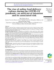 Rise of online food delivery culture during the COVID.pdf