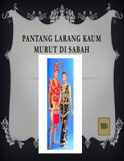Pantang Larang Kaum Kadazan / The copyright of the image is owned by