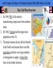 Civil War Overview Unit 6_ Notes US History 10 A Nation Divided 1850-1865 The Civil War.pdf