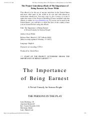 The Project Gutenberg eBook of The Importance of Being Earnest, by Oscar Wilde.pdf