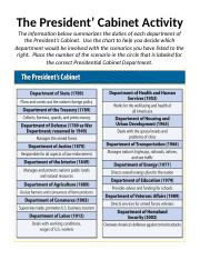 The Presidents Cabinet Activity.docx