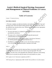 Lewis's Medical Sugrical Nursing 11th Edition Testbank.pdf