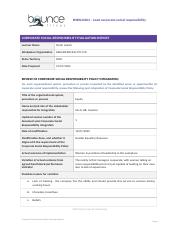 5.BSBSUS601-Generic-Corporate-Social-Responsibility-Evaluation-Report- sriasih .docx