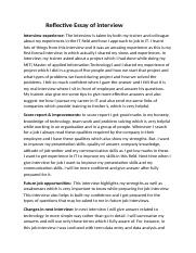 Reflective Essay of interview.docx