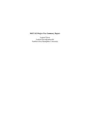 MAT 243 Project Two Summary Report Template.docx