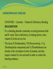 HAEMORRHAGIC  DISEASE.pptx