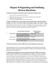 Chapter 8 Organizing and Outlining Review Questions.docx