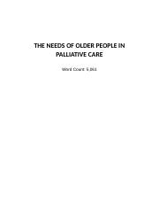 THE NEEDS OF OLDER PEOPLE IN PALLIATIVE CARE.docx