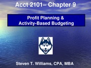 Acct2101_STW_Chapter9 - ProfitPlanning_ABB-Summary