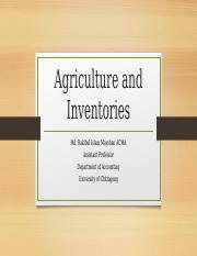 Agriculture and Inventories.pptx