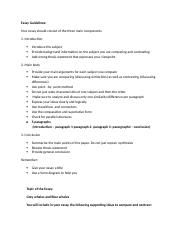 Essay Guidelines comparative essay.docx