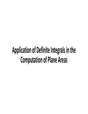 Application of Definite Integrals in the Computation of Plane Areas.pdf