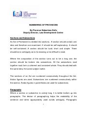 NUMBERING OF PROVISIONS.pdf