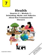Health7_Q4_Mod2_Correct Myth and Fallacies About Noncommunicable Diseases.docx