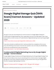 Google Digital Garage Quiz (100% Score) Correct Answers - Updated 2020.pdf